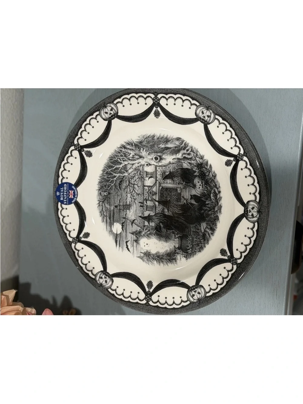 The Witches Coven Dinner Plates By Royal Stafford Halloween 11 Inch Set Of 4 New